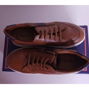 Flag Ltd. Cameron Leather Zip Oxford Sneakers Youth Boys Size 4 With Box
